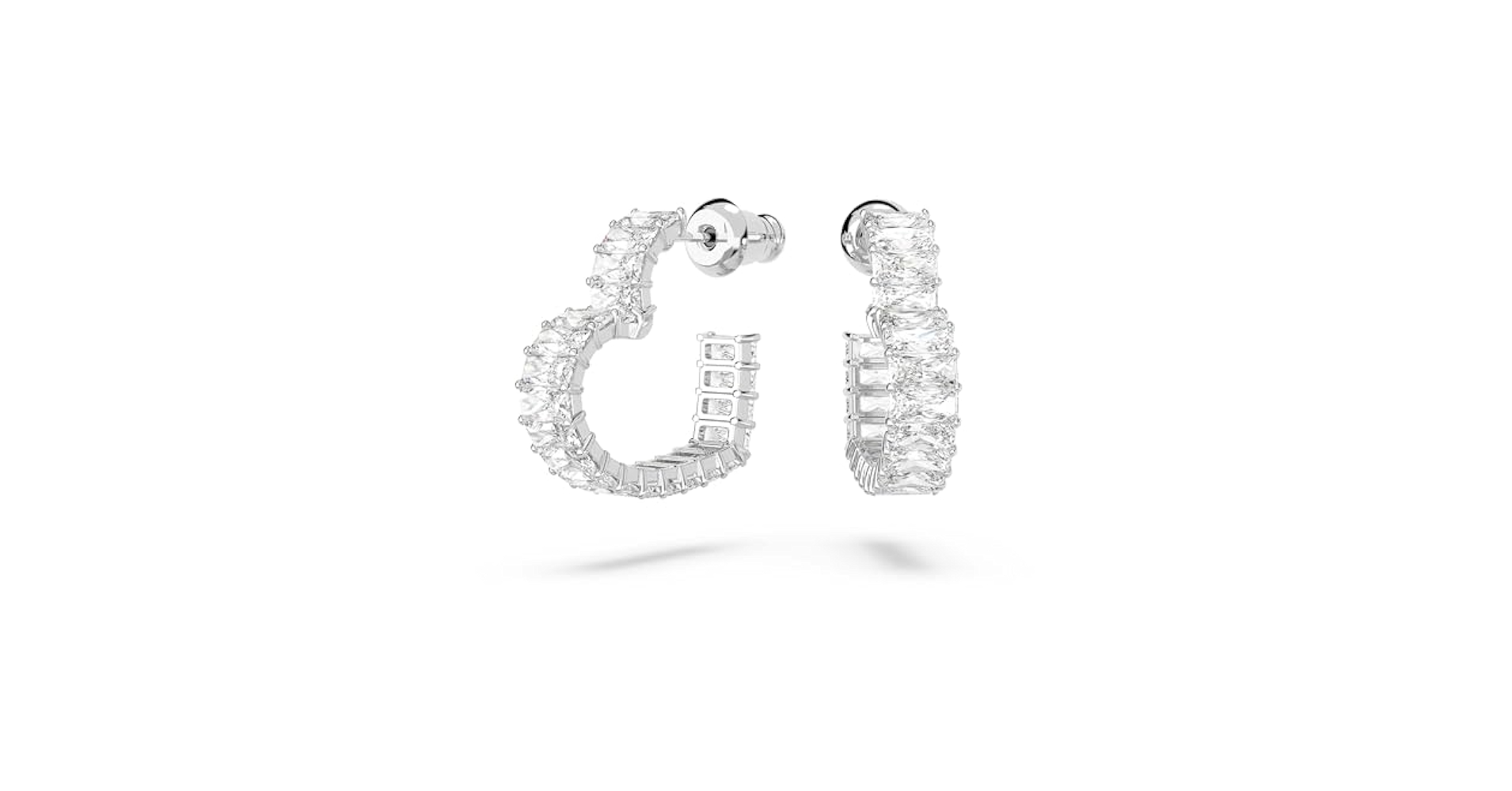 Amazon.com: Pendientes aro Swarovski Matrix 5653170 corazón