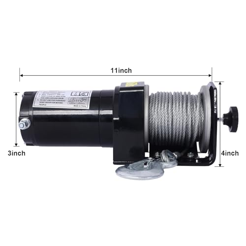 Winch Eléctrico 2000lb 12V para ATV/UTV LuckyNote miniatura 2