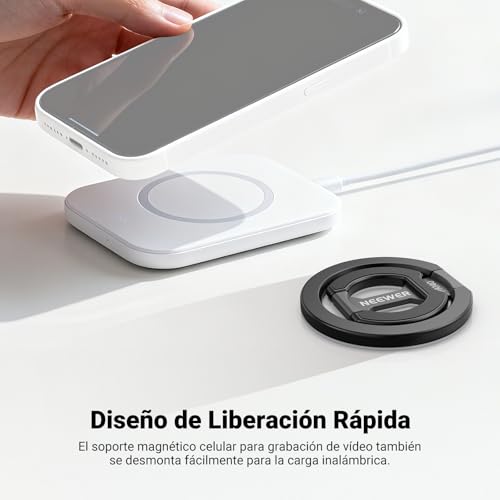 Soporte para coche magnético NEEWER de doble cara compatible con iPhone y Samsung 5