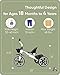 KRIDDO Kids Tricycles for 2-4 Year Olds, Toddler Trike Gift for 24 Months to 4 Years, White