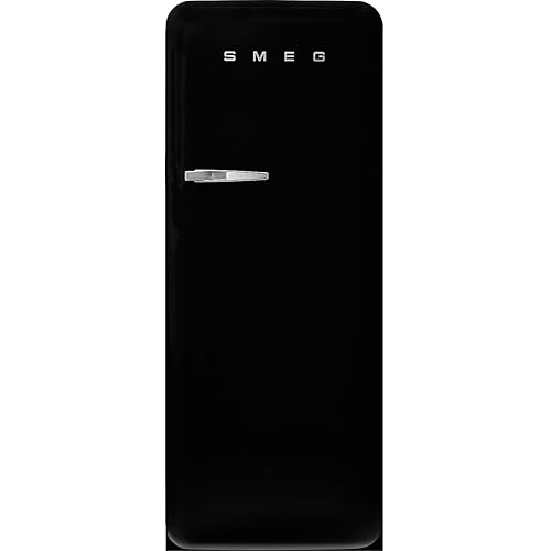 Smeg FAB28URDBLM3 FAB28 Retro Style Free Standing Refridgerator, Matte Black