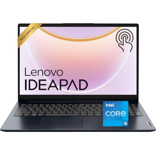 Lenovo IdeaPad Business Laptop • 15.6' FHD Touchscreen Display • 2026 Edition • Intel 10-Core i5 CPU • 16GB RAM • 1TB SSD • WiFi 6 • Copilot AI • Windows 11