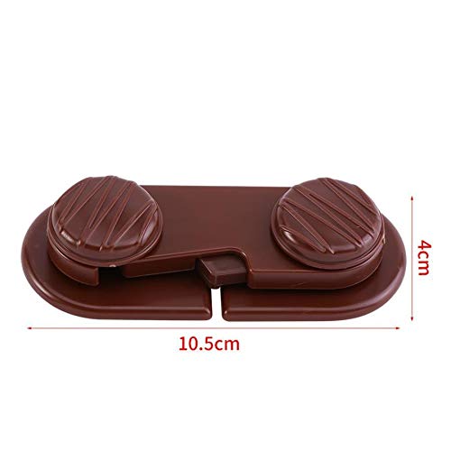Fibbia con serratura in acciaio inossidabile, chiusura con chiusura a scatto in ottone, 2 pezzi adesivi creativi for bambini for la cura del bambino Armadietto del frigorifero Finestra Cassetto Armadi