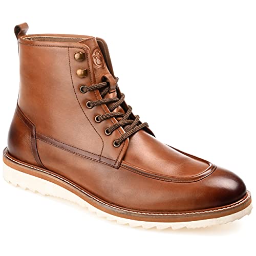 Image of Thomas & Vine Mens Mitchell Tru Comfort Foam Lace-up Moc Toe Ankle Boot