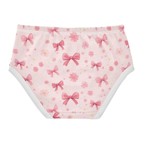 Girls Underwear Soft Cotton Bows Kids Panties in Sizes 2/3t, 4t, 5t, 6 and 82