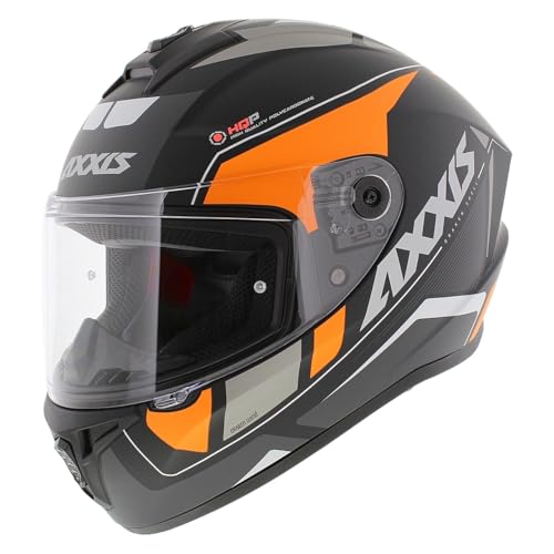 Axxis Dragones S casco viento mate negro naranja