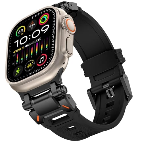 Bracelet Ultra 2 en TPU et métal durable pour Apple Watch 49mm