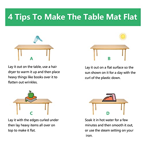 Wingcanto 42 Inch Round Clear Plastic Dining Table Protector 1.5Mm Thick Plastic Tablecloth Pad Wooden Furniture Desktop Glass Marble Coffee End Side Tabletop Pad Bar Sofa Cloth Top Protection Cover #TOP6