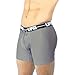 UFM 6” Athletic Boxer Briefs for Men - Poly-Spandex Mens Underwear - Men's Boxer Briefs - Moisture Wicking Mens Boxers - Gen3 - Gray
