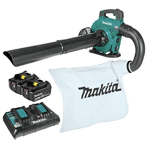 Makita XBU04PTV 36V (18V X2) LXT Brushless Blower Kit with Vacuum Attachment Kit (5.0Ah)