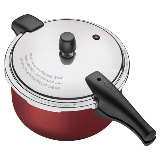 Panela De Pressão Vancouver Tramontina Vermelha 24 Cm