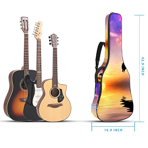 Housse de transport étanche pour guitare avec bandoulière réglable Motif feuilles de palmier Vert, Multicolore 05, 42… - Les Beatles, Paul McCartney, John Lennon, RIngo Starr, George Harrison Housse de transport étanche pour guitare avec bandoulière réglable Motif feuilles de palmier Vert, Multicolore 05, 42… – Image 6