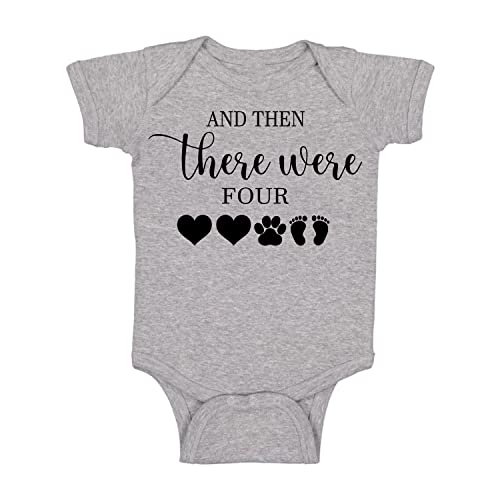 Image of And Then There Were Four - Funny Baby Essentials Bodysuit - Newborn Girl Clothes Baby Romper