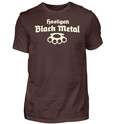 T-shirt Hool Black Metal pour homme marron en taille XXL