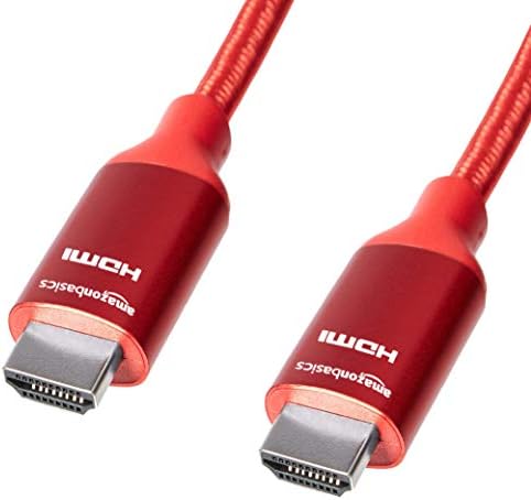 Amazon Basics High-Speed Braided HDMI Cable, Dark Grey - 4.5 m