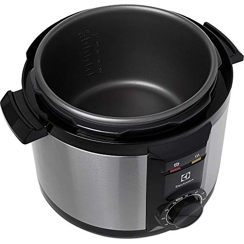 Panela de Pressão Elétrica Electrolux PCE10 220V 5L Inox e Preto com 9 Dispositivos de Segurança