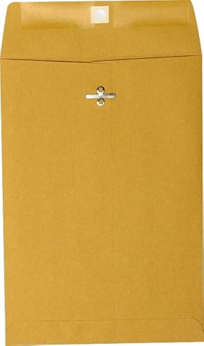 Envelopes de 6 x 9 fechos - 12,7 kg Kraft marrom (50 quantidades)