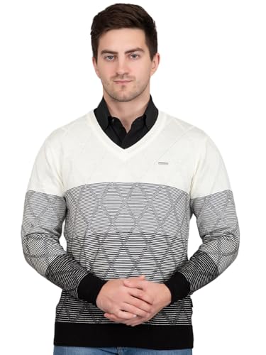 Image of GODFREY V Neck Full Sleeve Sweater for Man Winter Pullover