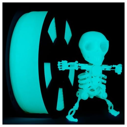 ZIRO PLA Glow Filament 1.75mm, 3D Printer Filament PLA, Glow in The Dark Material Luminous, Dimensional Accuracy +/- 0.03mm, Fit Most FDM 3D Printers, GID Cyan