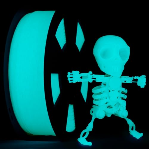 ZIRO Glow in The Dark Filament, Luminous 3D Printer Material, 1KG Cyan