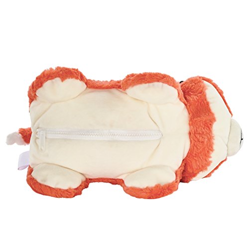 Animal Adventure | Popovers Travel Pillow | Orange Fox | Transforms From Character To Travel Pillow | 13" X 8.5" X 6 #TOP3
