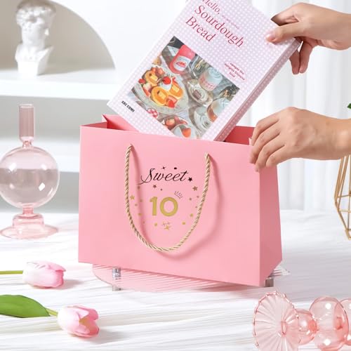 Yiran Geschenktüte zum 18, Rosa Sweet 18th Birthday Geschenktüte,Geschenk für Mädchen, 13' süße Geschenktüte zum 18 Geburtstag, Geschenkverpackung für Geburtstag,Geschenk, Feier Dekoration Party
