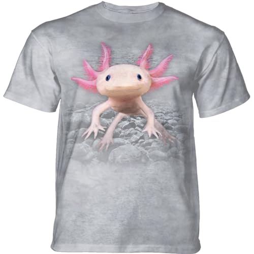 T-Shirt Axolotl The Mountain en coton pour passionnés d'animaux