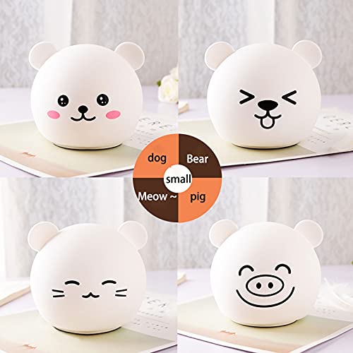 Veilleuse en silicone multicolore pat light avec capteur tactile souple - 4