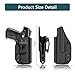 SR9c Holster,Forcenter IWB Kydex Holster Prefect fit SR9c/SR40c Concealed Carry | Adj. Cant Retention | Right-Hand Draw | No Wear, No Jitter