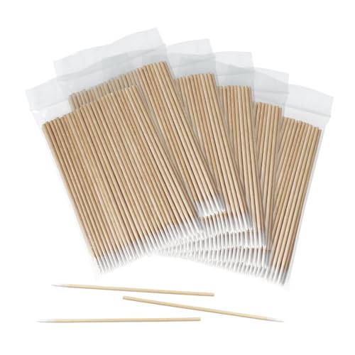 Micro Cotton Swabs 4 Inch - 600 Pcs, Mini Pointed Swabs for Nail