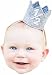 Classy Baby Boy Half 1/2 Year Birthday Gray White Party Mini Crown Cake Smash
