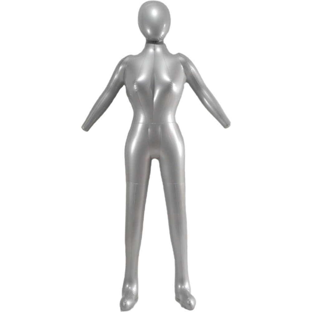 Maniquí inflable de cuerpo completo de PVC con brazos para tiendas