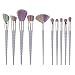 Professional Spiral Makeup Brushes Foundation Eyebrow Eyeliner Blusher Cosmetic Beauty Brush (10Pcs)