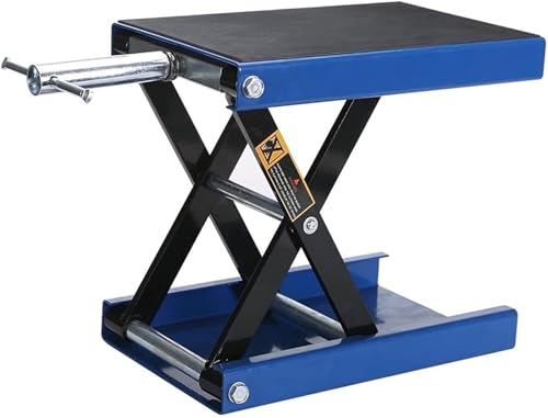 Cavalletto sollevatore a forbice per moto, resistente fino a 500 kg, ampia piattaforma per una maggiore stabilità, perfetto per la manutenzione e lo stoccaggio della bici