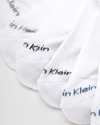 Image of Calvin Klein Womens No Show Socks - 6 Pack Lightweight Cotton Blend Cushioned Low Cut Tab Ankle Socks for Sneakers & Loafers