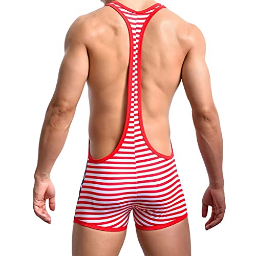 Mens Mesh Breathable Leotard Singlet Underwear See Through One-Piece Jumpsuit Suspender Jockstrap3