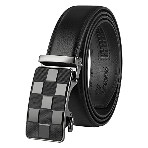 Lavemi Men's Real Leather Ratchet Dress Casual Belt, Cut to Exact Fit,Elegant Gift Box