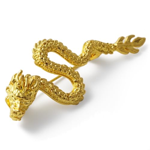 Image of Snake Brooch Metal Vintage Brooch for Women and Men - Lapel Pin, Hat Pin - Birthday and