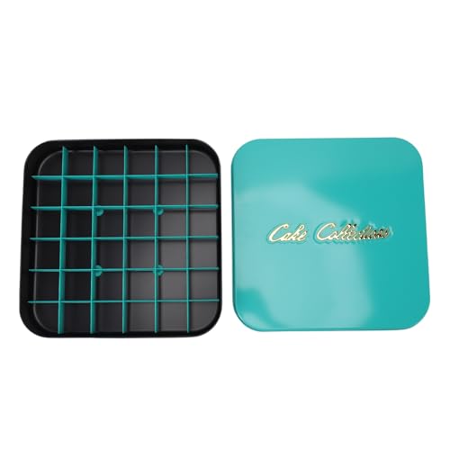 Yosoo Health Gear Pan with Dividers, Brownies Cutter, Nonstick Brownie Baking Spatula Brush, Rectangular Cake Pans All Edges Mold Tray Extensible Mould for Tiramisu Rectangle Adjustable Frame Big