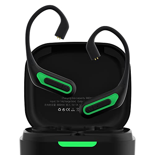 KZ AZ10 Bluetooth 5.2 ganchos Fones de ouvido Fones de ouvido aptX com Mic 0,75/0,78mm Conector 2PIN (C PIN)