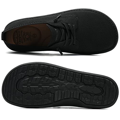 Mens Dress Shoes Wide Toe Box Slip On Walking Shoes Casual Oxfords Black 17 #TOP4