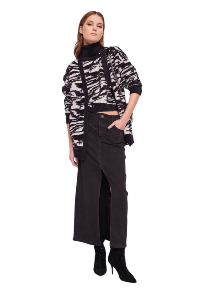 Gaudi Maglione Collo Alto Dolcevita 421BD53029 Nero