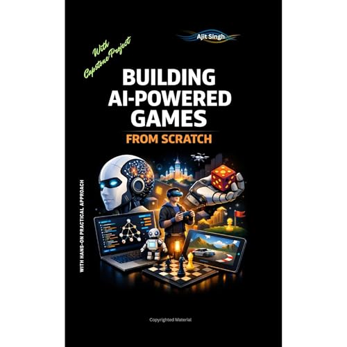 Building AI-Powered Games from Scratch Audiolibro Por Ajit Singh arte de portada