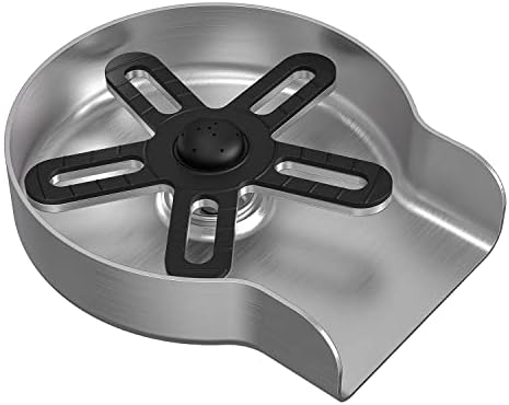 Glass Rinser for Kitchen Sink, M Mehoom Metal Cup Washer for Sink, Bottle Rinser Sink Attachment for Home, Glass Washer for Bar Sink, Kitchen Sink Accessories, Stainless Steel, Brush Nickel Glass Rinser for Kitchen Sink, M Mehoom Metal Cup Washer for Sink, Bottle Rinser Sink Attachment for Home, Glass Washer for Bar Sink, Kitchen Sink Accessories, Stainless Steel, Brush Nickel