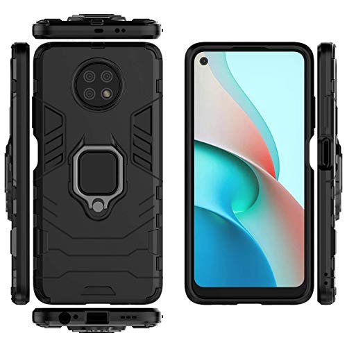 QiongNi Case for Xiaomi Redmi Note 9T 5G Case Cover,Magnetic Car Mount Bracket Shell Case for Xiaomi Redmi Note 9T 5G M2007J22G M2007J22R / Redmi Note 9 5G M2007J22C Case Black