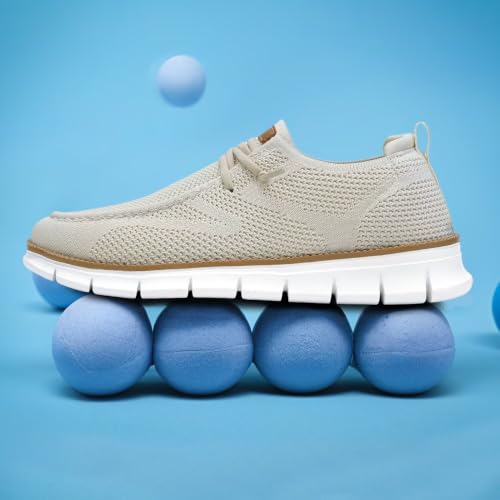 Image of Socviis Mens Slip-on Loafers Comfortable Boat Beach Shoes Mesh Casual Walking Sneakers