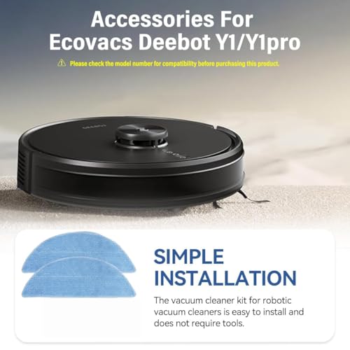 Image of Replacement Mop Pad Compatible with Ecovacs Deebot Y1 /Y1 Pro /Y1plus Vacuum Cleaner Microfiber Mop Pads Water Abserbent Scrubbing Pads Cleaning-Pads Universal Replacement Mop Pads