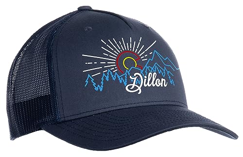 Dillon, CO Cap | Colorado Rocky Mountain West Hiking, Camping Baseball Hat for Men Women