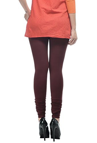 Image of Frenchtrendz Women's Cotton Spandex Stretchable Mid Rise Slim Fit Churidar Leggings Pull On