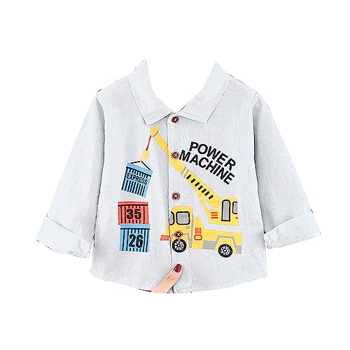 Toddler Valentine's Day Tops 3 to 8 Years Kids Baby Boys Summer Blouse Casual Loog Sleeves Blouse Doll Collar3